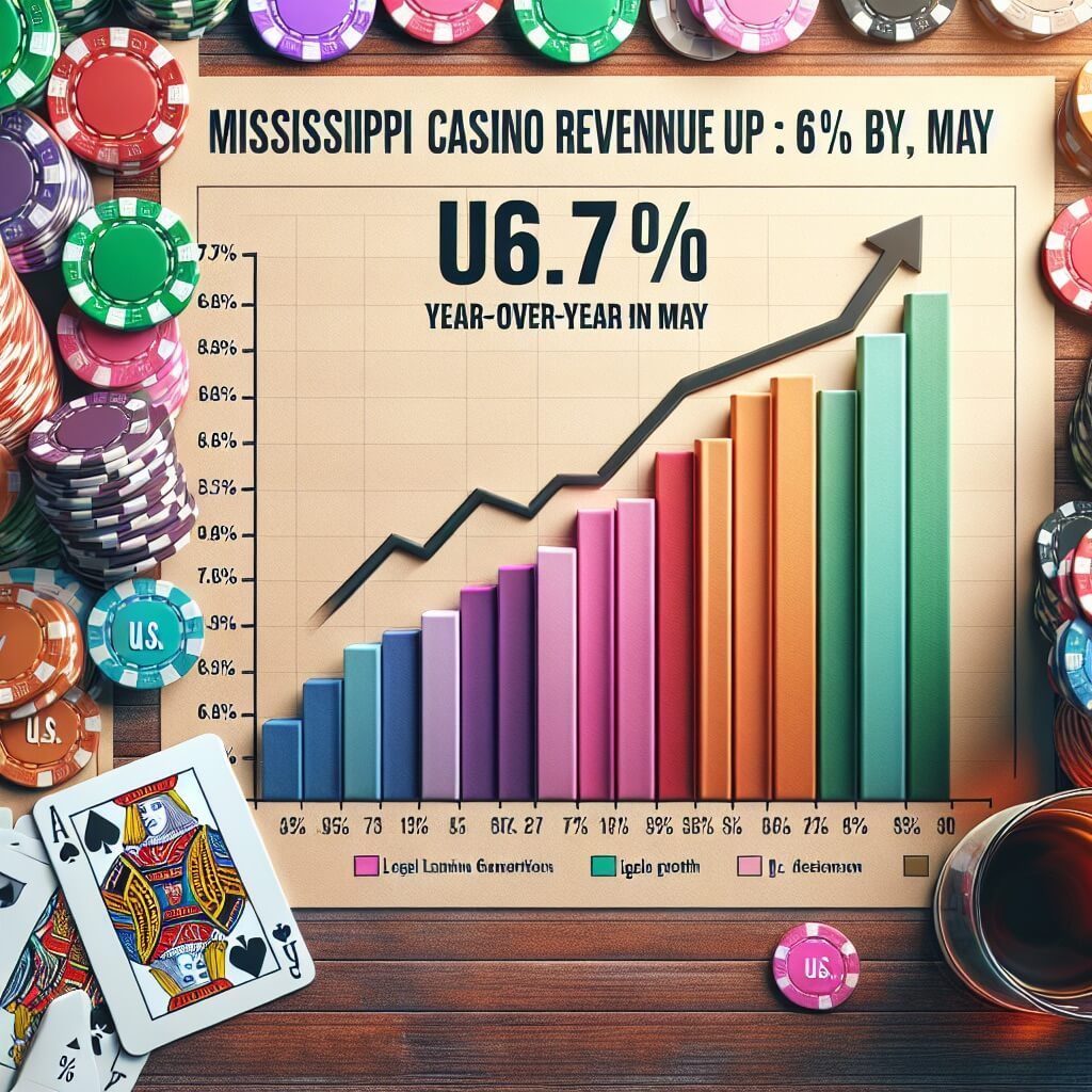 Mississippi Casinos' Gross Gaming Revenue Surges in May