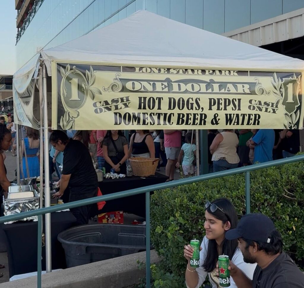 Starting gate at Lone Star Park horse racing in Texas